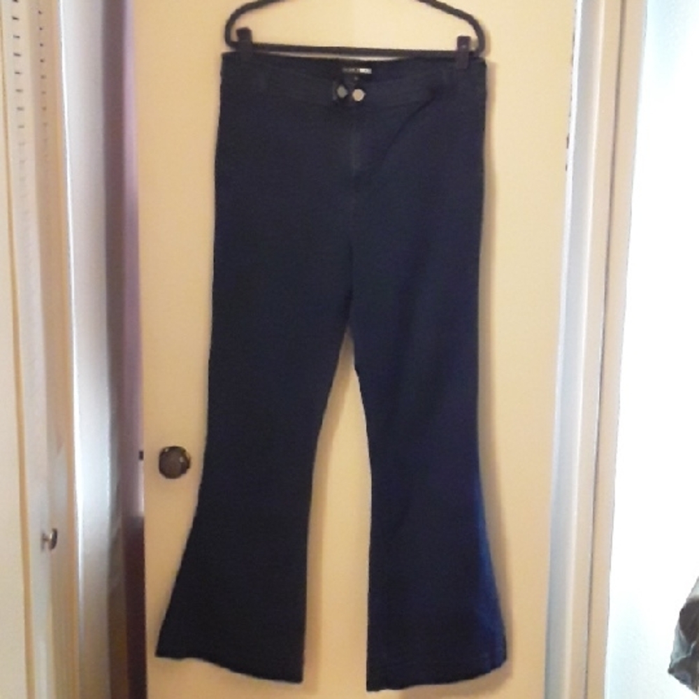 Fashion Nova Midnight Blue Flare Jeans